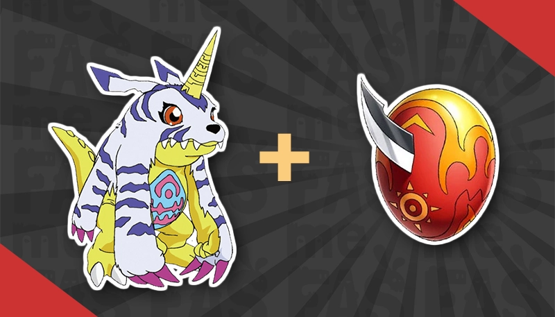 Gabumon w/ Courage digimental (exemple campaing)